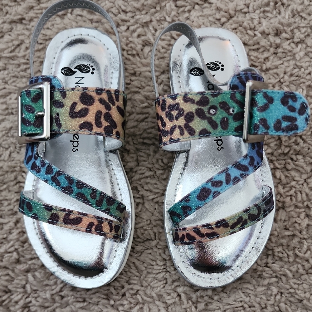 Natural Steps Kids Leopard Print Sandals - Multicolor
